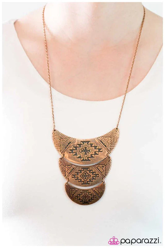 Paparazzi Necklace ~ Dust In The Wind - Copper