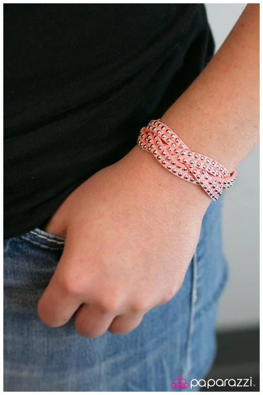 Paparazzi Bracelet ~ Number One Stunner - Pink