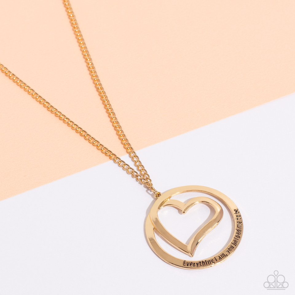 Positively Perfect - Gold - Paparazzi Necklace Image