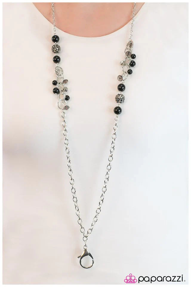 Paparazzi Necklace ~ Lady Of The House - Black