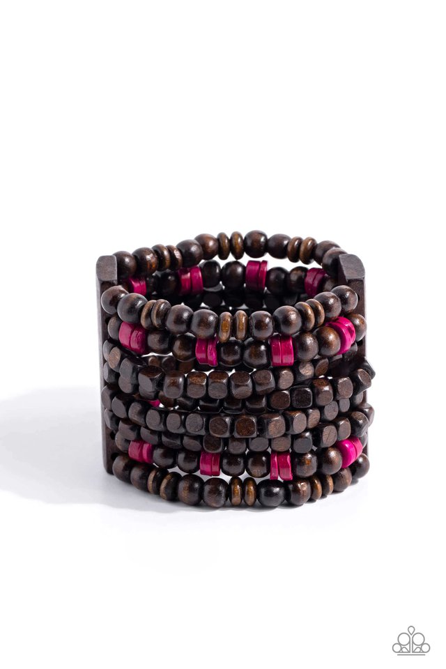 ​Tropical Time Zone - Pink - Paparazzi Bracelet Image