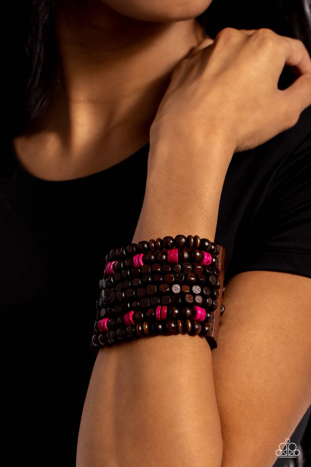 ​Tropical Time Zone - Pink - Paparazzi Bracelet Image
