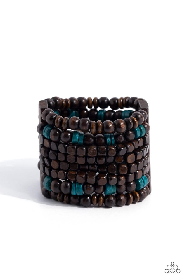 Tropical Time Zone - Blue - Paparazzi Bracelet Image
