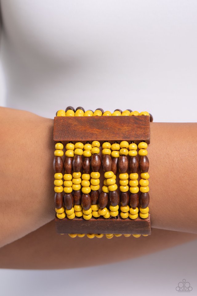 Tropical Takeover - Yellow - Paparazzi Bracelet Image