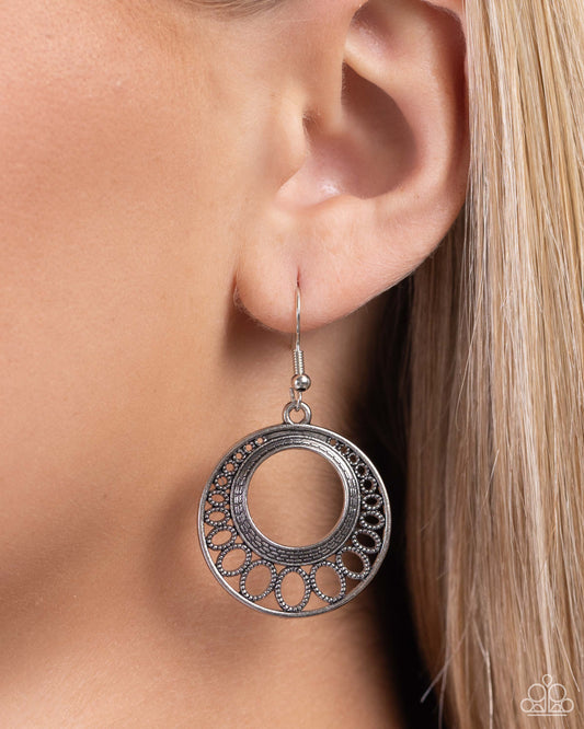 Peacefully Prairie - Silver - Paparazzi Earring Image