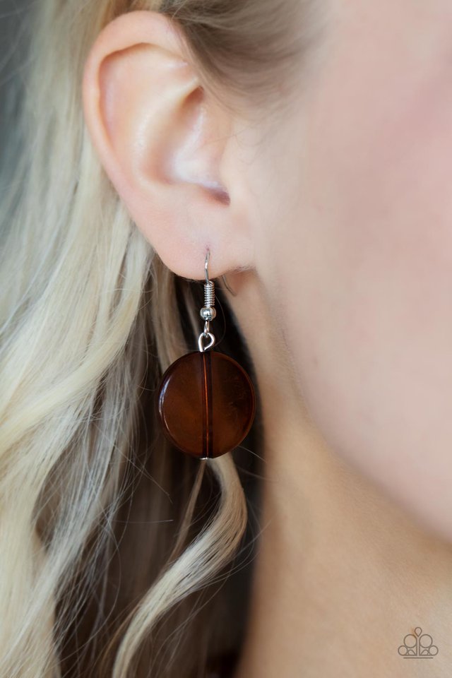 ���Beach Day Demure - Brown - Paparazzi Necklace Image