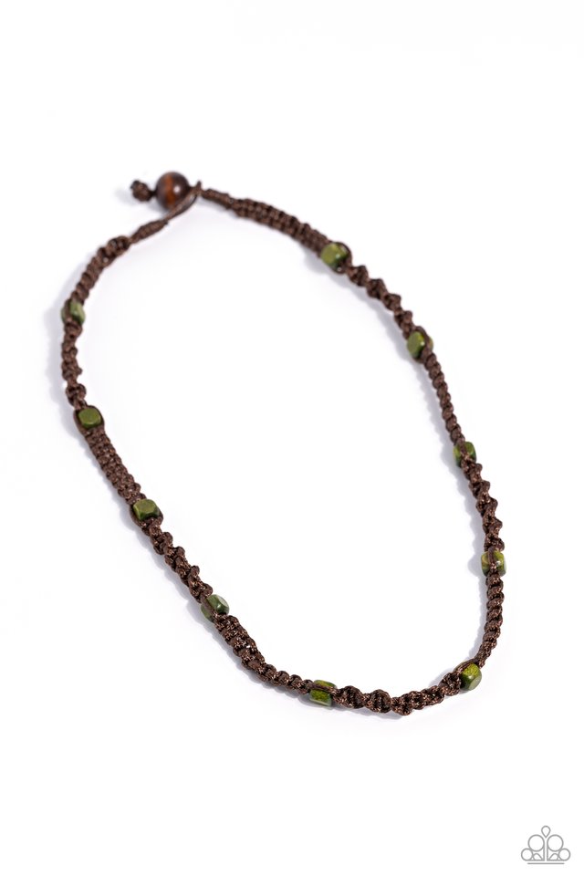 Scenic Climb - Green - Paparazzi Necklace Image