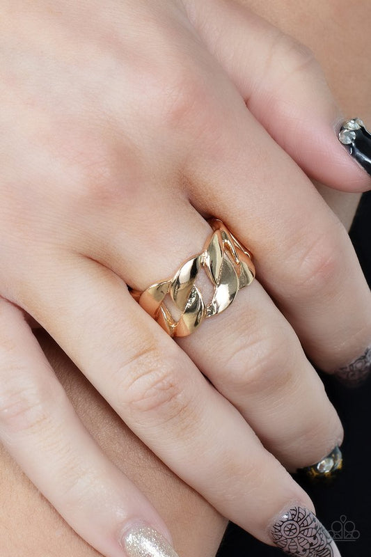 Industrial Insider - Gold - Paparazzi Ring Image