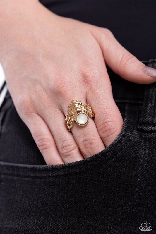 ​Lotus Solstice - Gold - Paparazzi Ring Image