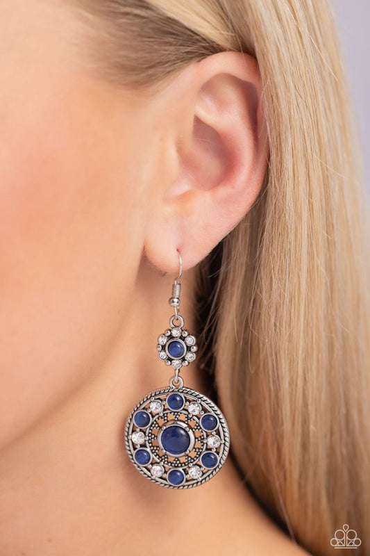 ​Party at My PALACE - Blue - Paparazzi Earring Image