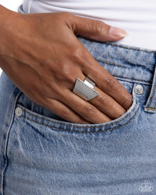 Metallic Shade - Silver - Paparazzi Ring Image