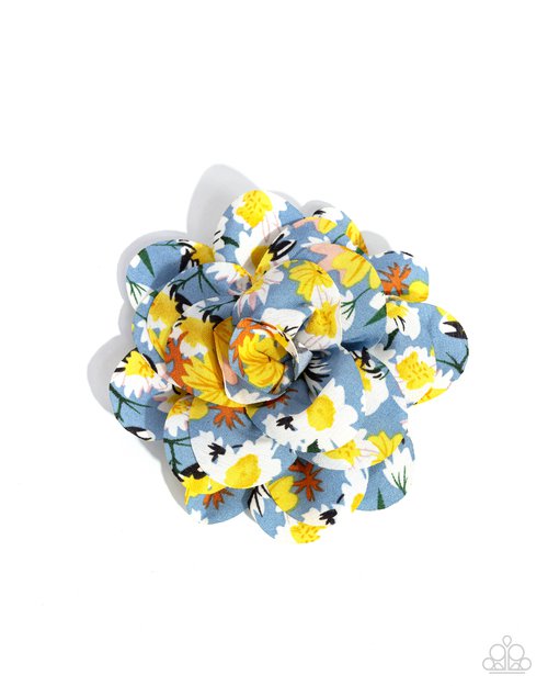 Flower Patch Paradise - Blue - Paparazzi Hair Accessories Image