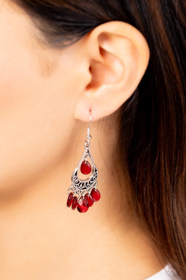 ​Beachside Ballroom - Silver - Paparazzi Earring Image