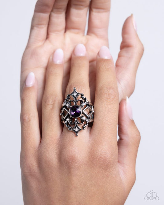 ​Iconic Insignia - Purple - Paparazzi Ring Image