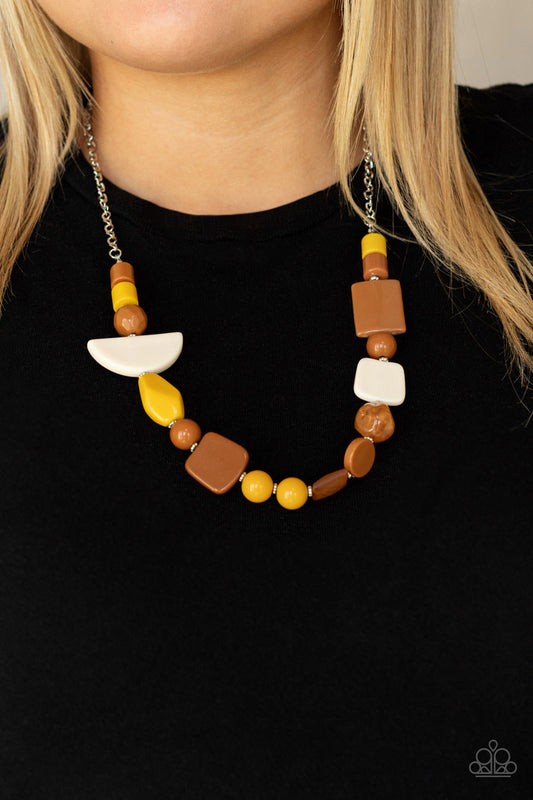 Paparazzi Necklace ~ Tranquil Trendsetter - Yellow