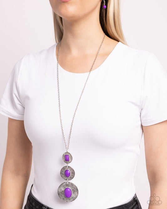 Talisman Trendsetter - Purple - Paparazzi Necklace Image