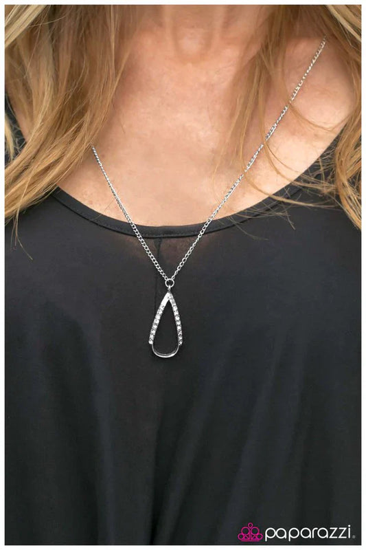 Paparazzi Necklace ~ Dont Rain On My Parade - White