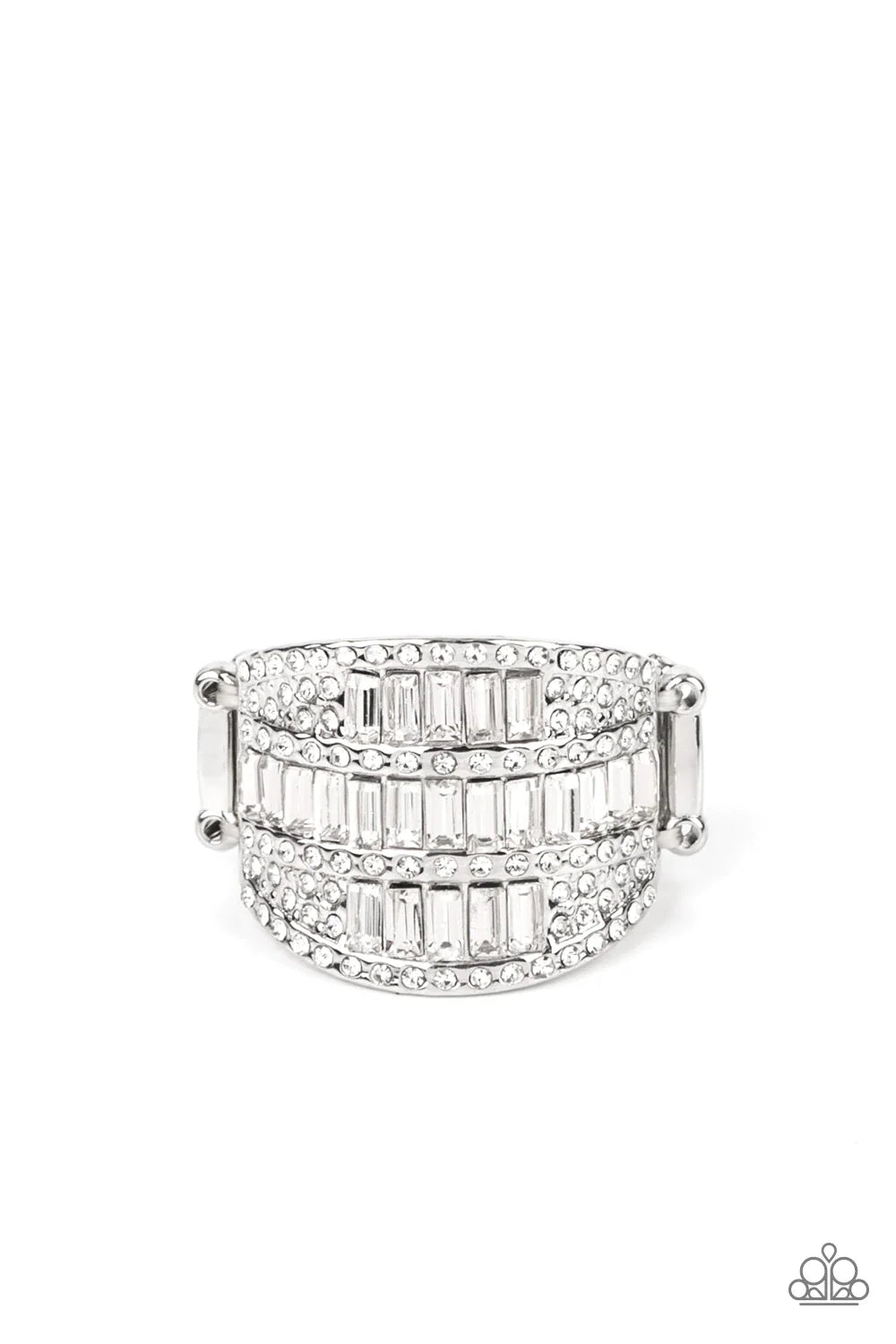 Paparazzi Ring ~ Red Carpet Redux - White