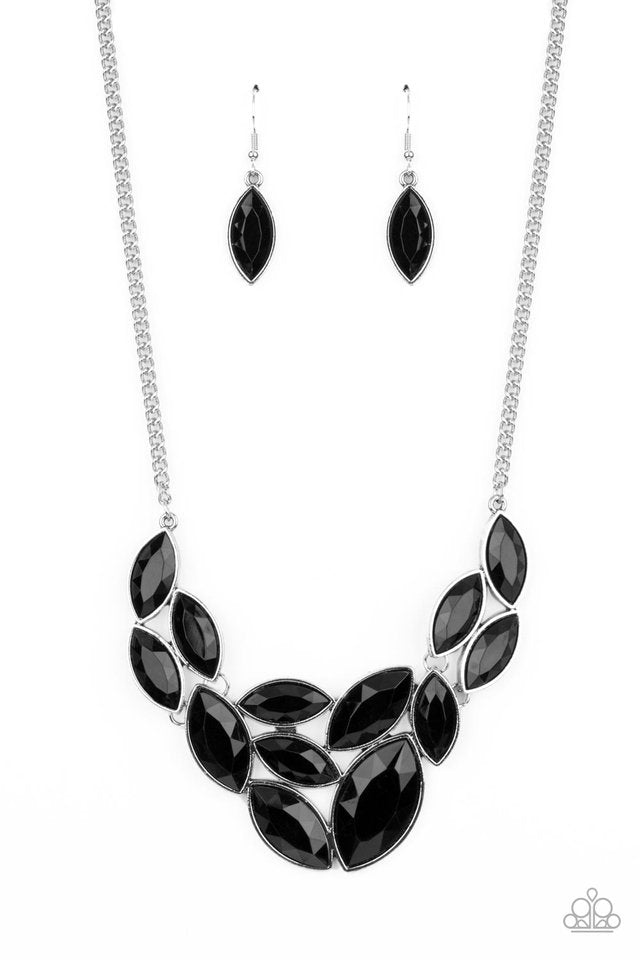 ​Glitzy Goddess - Black - Paparazzi Necklace Image