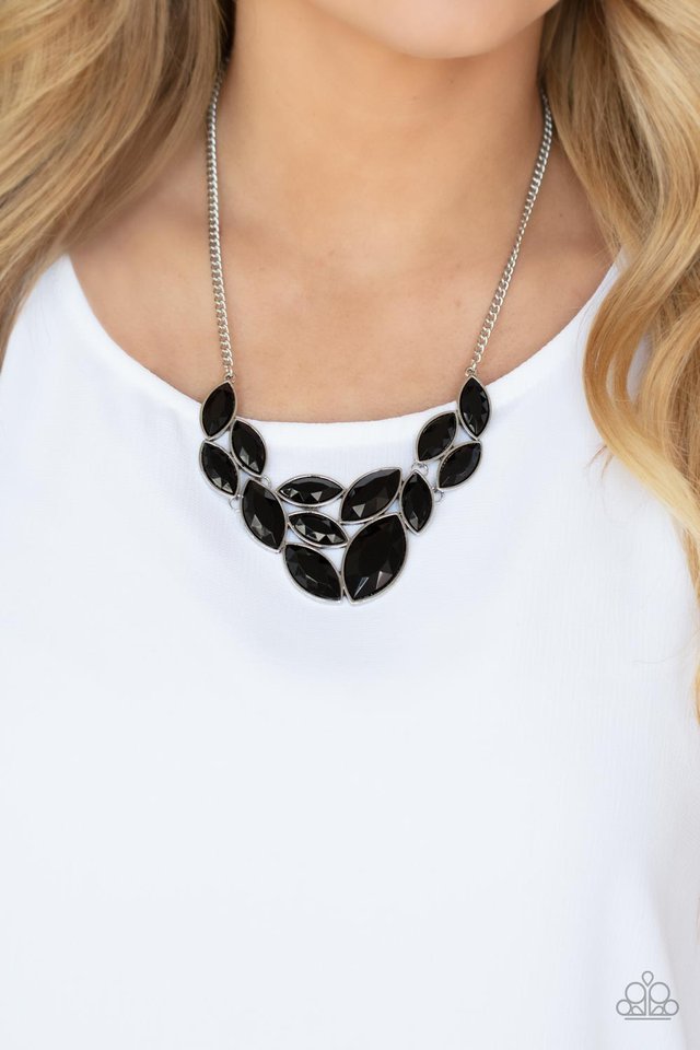 ​Glitzy Goddess - Black - Paparazzi Necklace Image