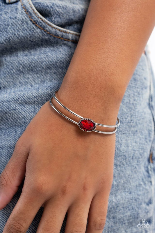 Magnificently Mesmerized - Red - Paparazzi Bracelet Image