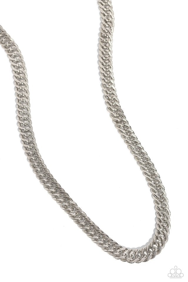 In The END ZONE - Silver - Paparazzi Necklace Image