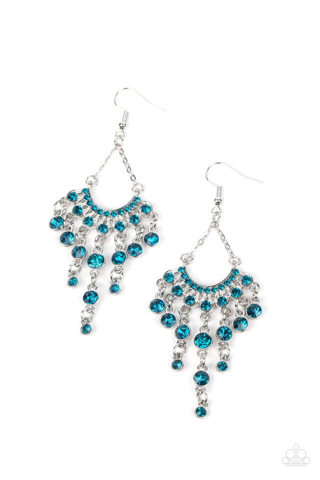 ���Commanding Candescence - Blue - Paparazzi Earring Image
