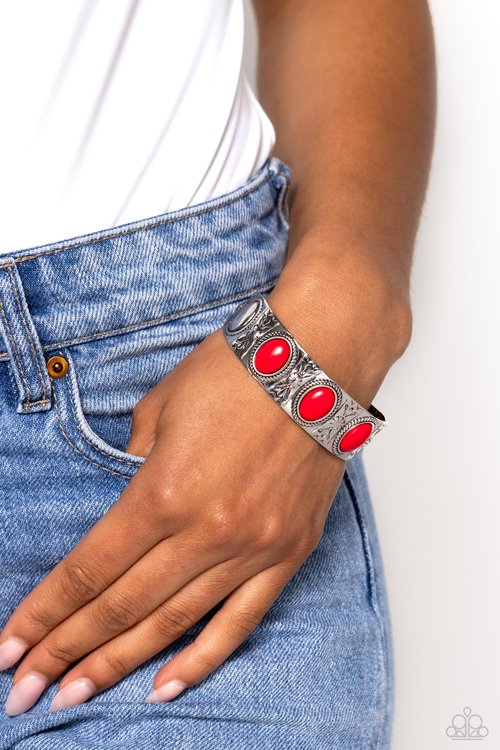 ​Next POP Model - Red - Paparazzi Bracelet Image