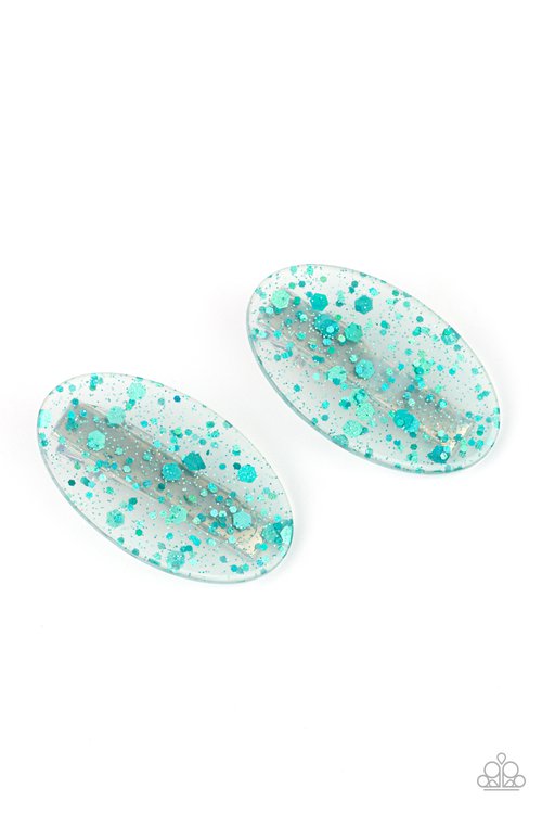 ​Cake and Confetti - Blue - Paparazzi Hair Accessories Image