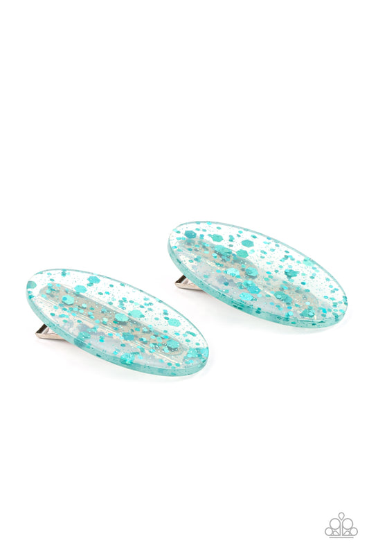 ​Cake and Confetti - Blue - Paparazzi Hair Accessories Image