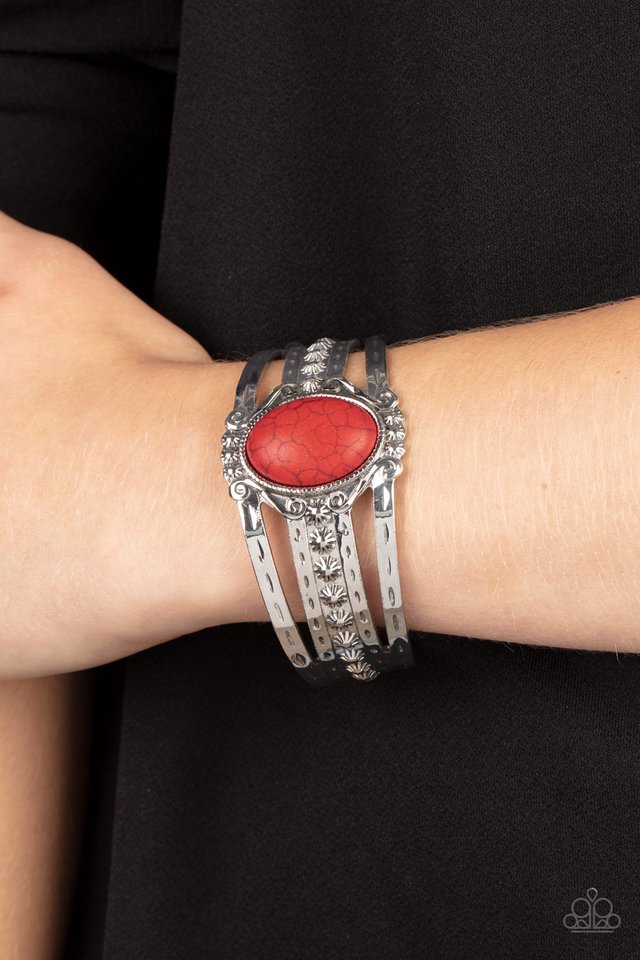​Mojave Mecca - Red - Paparazzi Bracelet Image