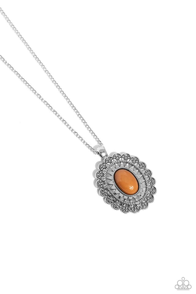 ​Mesa Medallion - Brown - Paparazzi Necklace Image