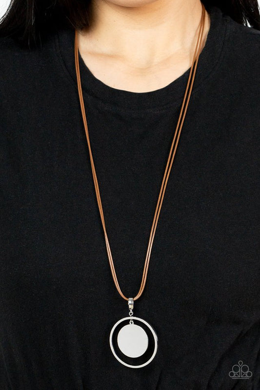 ​Rural Reflection - Brown - Paparazzi Necklace Image