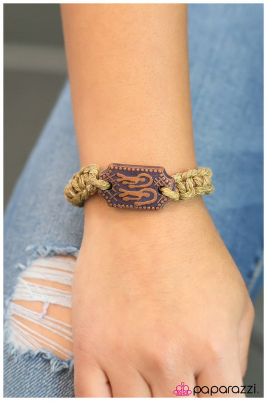 Paparazzi Bracelet ~ Be Like The Cool Kids - Brown
