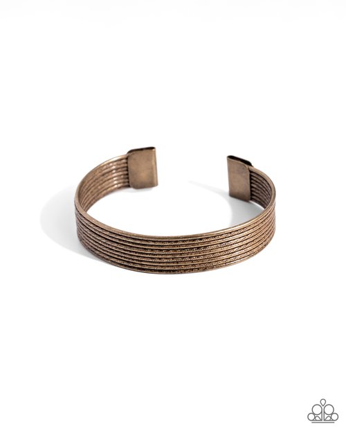 ​Limitlessly Layered - Brass - Paparazzi Bracelet Image