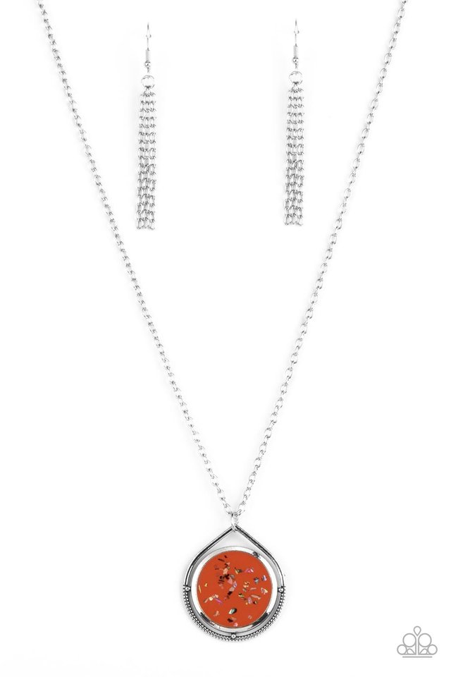 ���Pacific Periscope - Orange - Paparazzi Necklace Image