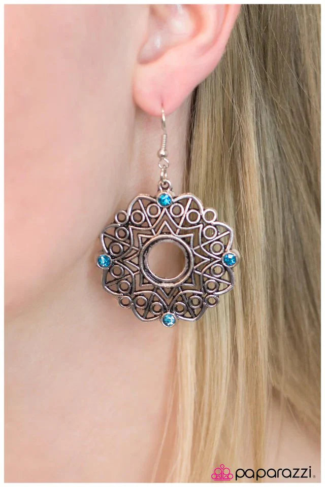 Paparazzi Earring ~ Love Spell - Blue