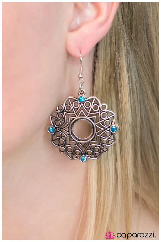 Paparazzi Earring ~ Love Spell - Blue
