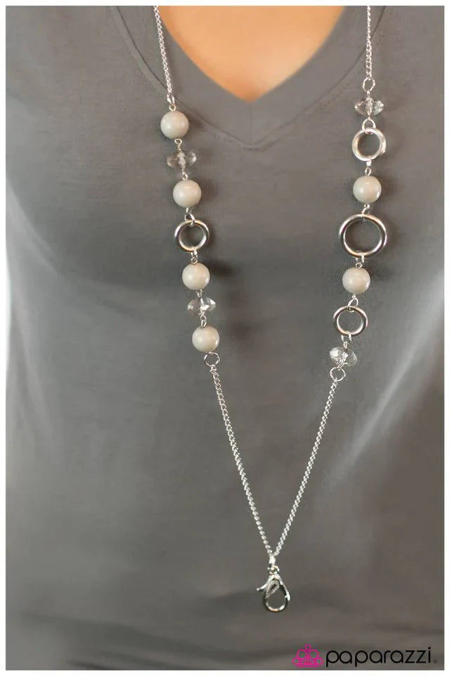 Paparazzi Necklace ~ All In A Days Work - Silver