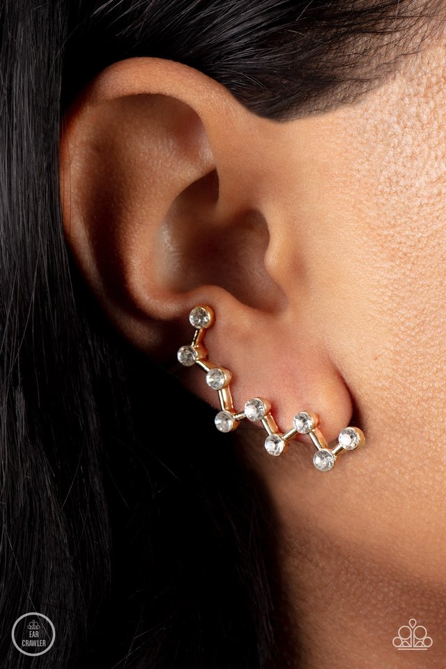 ​Clamoring Constellations - Gold - Paparazzi Earring Image