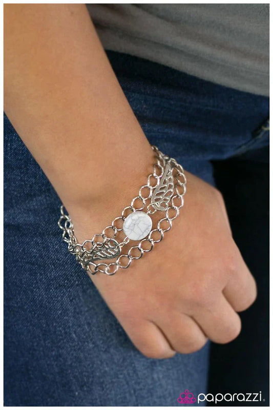 Paparazzi Bracelet ~ Angel of Mine - White