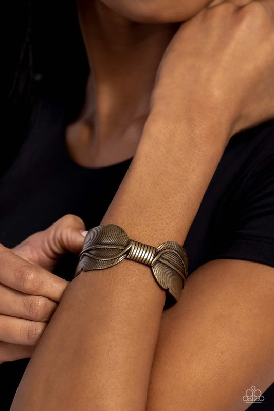 Quill Quencher - Brass - Paparazzi Bracelet Image