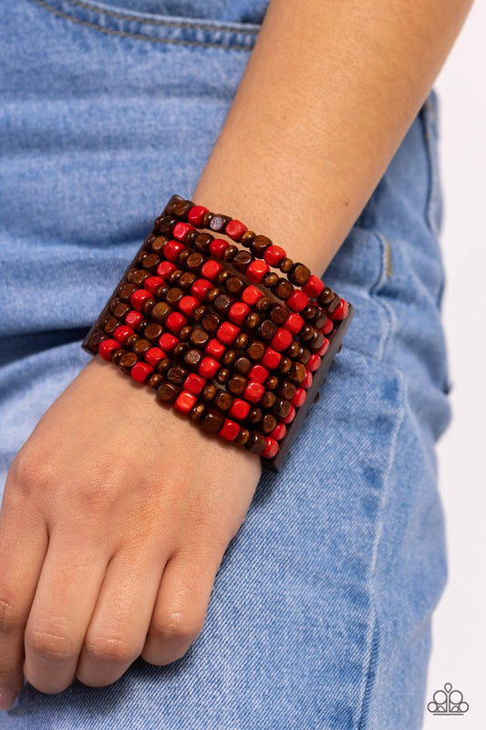 R and R - Red - Paparazzi Bracelet Image