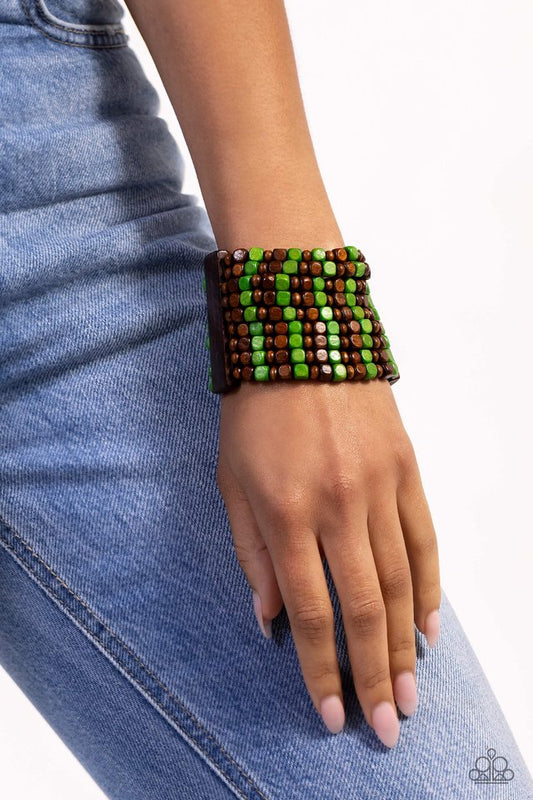 R and R - Green - Paparazzi Bracelet Image