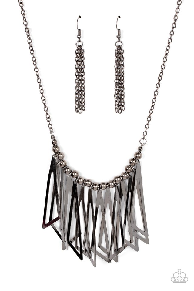 ​Industrial Jungle - Black - Paparazzi Necklace Image