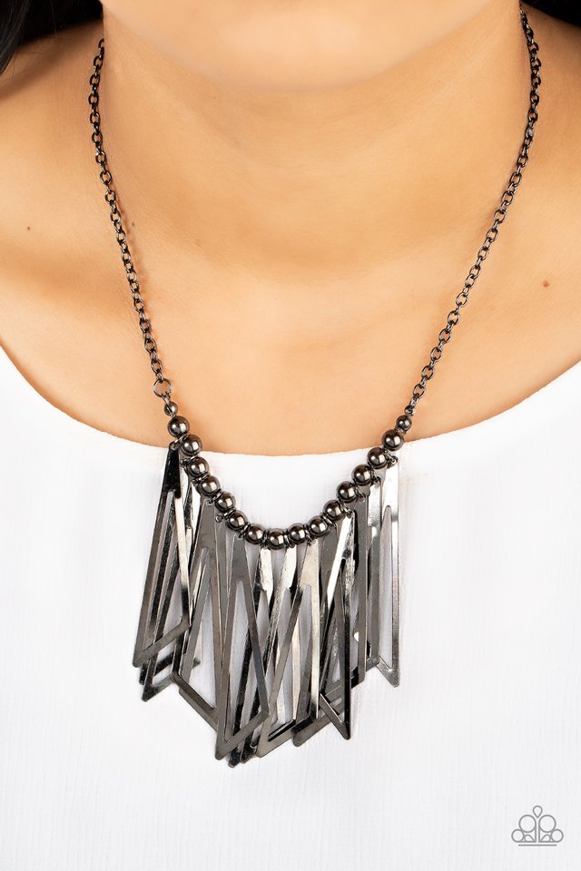 ​Industrial Jungle - Black - Paparazzi Necklace Image