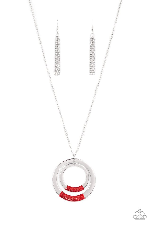 ���Authentic Attitude - Red - Paparazzi Necklace Image