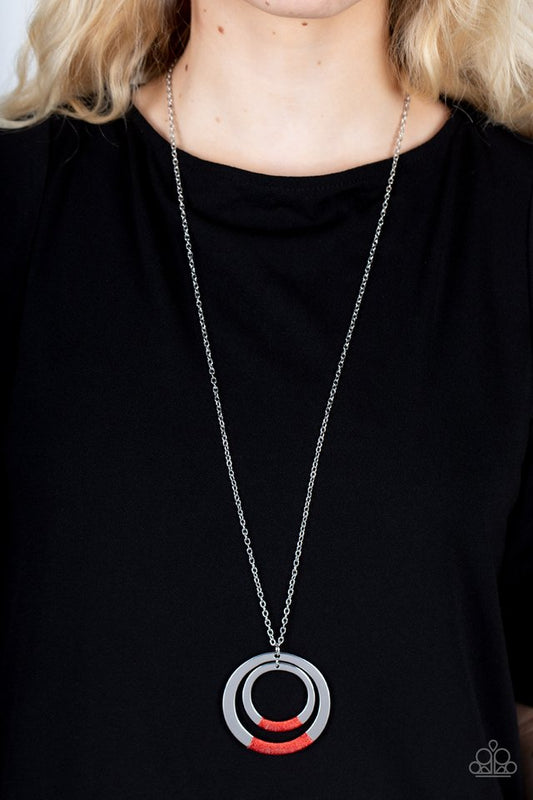 ���Authentic Attitude - Red - Paparazzi Necklace Image