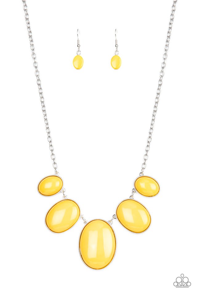 ���Vivacious Vanity - Yellow - Paparazzi Necklace Image