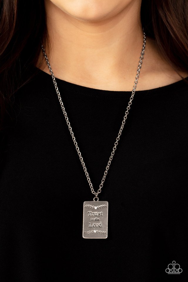 ���All About Trust - White - Paparazzi Necklace Image